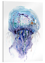 Gallery print Jellyfish purple and blue