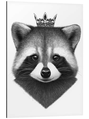 Aluminiumtavla Raccoon queen