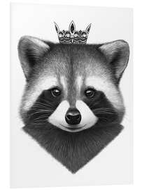 Foam board print Raccoon queen