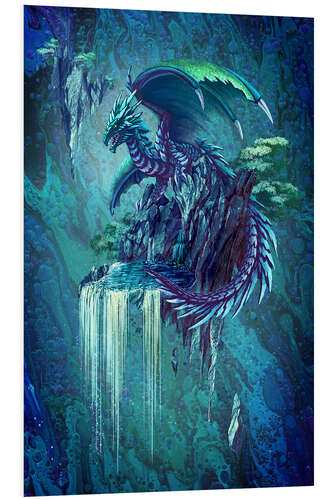 Foam board print The Dragon's Waterfall