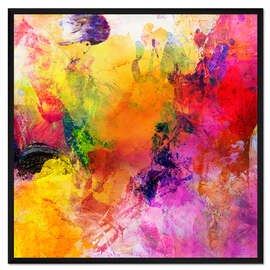 Gerahmter Kunstdruck Abstrakt Nr  138