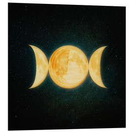 Foam board print Triple Moon