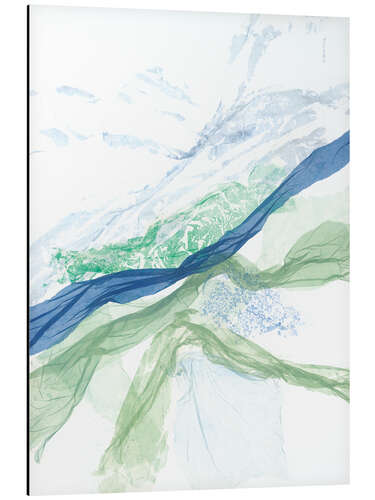 Aluminium print Beach view