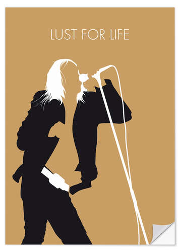 Selvklebende plakat Iggy Pop - Lust For Life