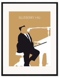 Gerahmter Kunstdruck Fats Domino - Blueberry Hill