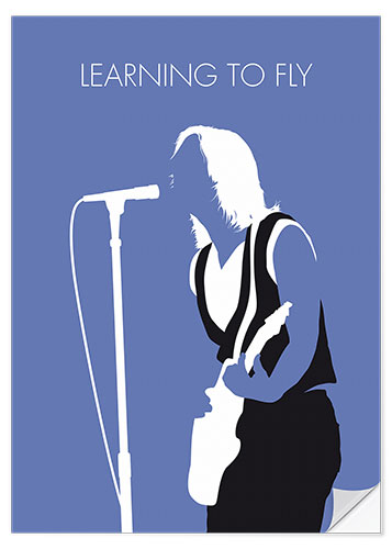 Selvklebende plakat Tom Petty - Learning To Fly