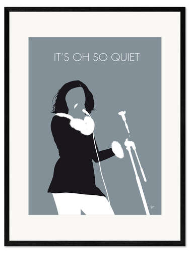 Ingelijste kunstdruk Björk - It's Oh So Quiet