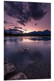 Foam board print Athabasca River