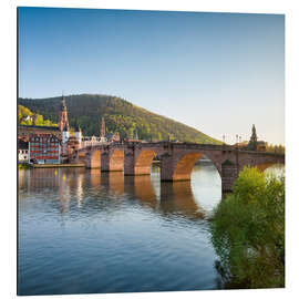 Alubild Heidelberg Alte Brücke im Frühling, Baden-Württemberg, Deutschland