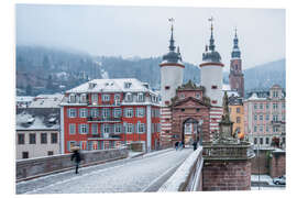 Bilde på skumplate Heidelberg Old Bridge in winter, Baden-Wurttemberg, Germany