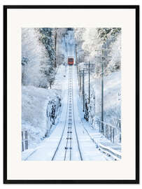Framed art print Historic mountain railway in Heidelberg, Baden-Wurttemberg, Germany