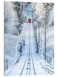 Gallery print Historic mountain railway in Heidelberg, Baden-Wurttemberg, Germany