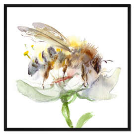 Gerahmter Kunstdruck  Honigbiene 