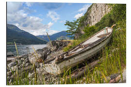 Aluminium print Idyll at the fjord