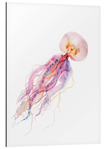 Cuadro de aluminio Jellyfish pink