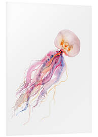 Foam board print Jellyfish pink