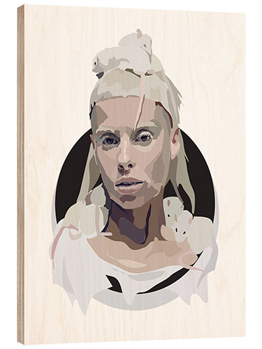 Stampa su legno Yolandi