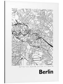 Magnettafel Stadtplan von Berlin II