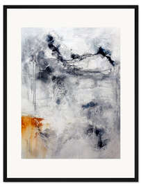 Gerahmter Kunstdruck Gedankengang