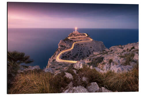 Aluminiumtavla Evening light at Cap Formentor (Mallorca / Spain)