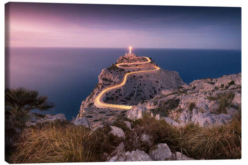 Canvas print Evening light at Cap Formentor (Mallorca / Spain)