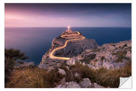 Adesivo murale Evening light at Cap Formentor (Mallorca / Spain)