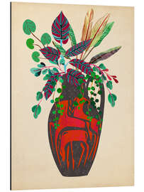 Magnettafel Vasemit tropischen Blättern