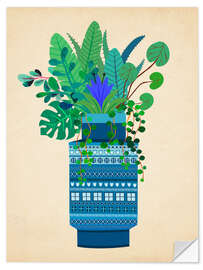 Sisustustarra Big Bitossi vase with greenery