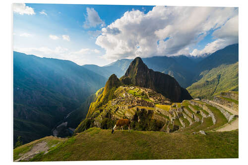 Tableau en PVC Soleil sur le Machu Picchu, Pérou