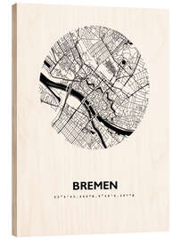 Trätavla City map of Bremen IV