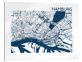 Galleriprint City map of Hamburg III