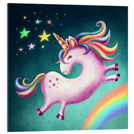 Gallery print Unicorn jumps for joy