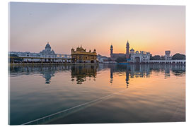 Acrylglasbild The Golden Temple at sunrise, Amritsar, India