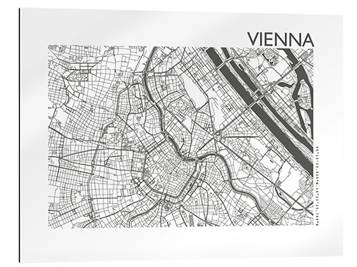 Galleritryck Vienna city map