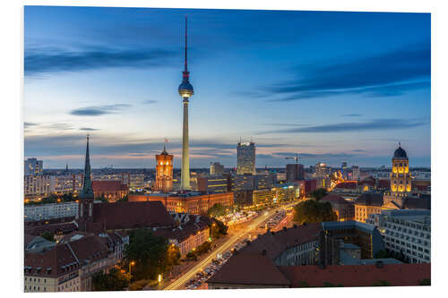 PVC print Berlin skyline sunset