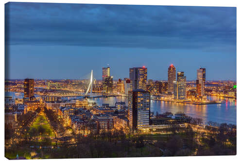 Leinwandbild Rotterdam Skyline