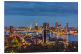 Foam board print Rotterdam Skyline