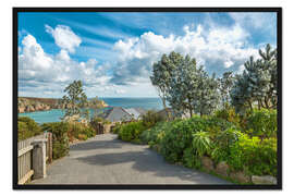 Gerahmter Kunstdruck Mediterranes Cornwall   Minack Theatre