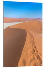 Gallery Print Sanddünen und blauer Himmel bei Sossusvlei, Namibische Wüste, Namibia