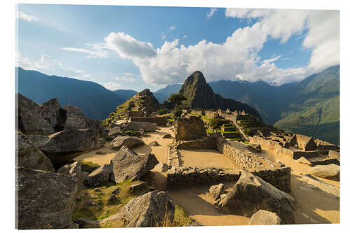 Quadro em acrílico Light and clouds over Machu Picchu, Peru