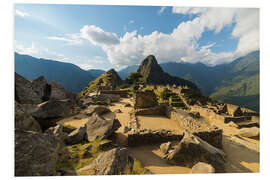 Foam board print Light and clouds over Machu Picchu, Peru