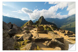 Wall sticker Light and clouds over Machu Picchu, Peru