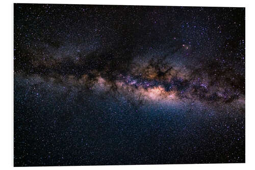 Foam board print The Milky Way Galaxy, Details of the Colourful Core