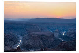 Tableau en aluminium Fish River Canyon at sunset, travel destination in Namibia