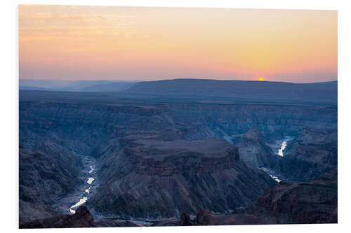 Foam board print Fish River Canyon at sunset, travel destination in Namibia