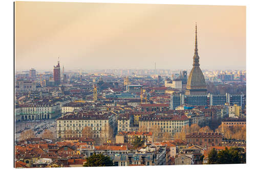 Gallery Print Turin Skyline bei Sonnenuntergang, Italien