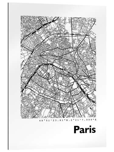 Gallery print City map of Paris V