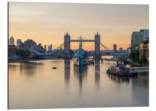 Tableau en aluminium Colourful sunrises in London