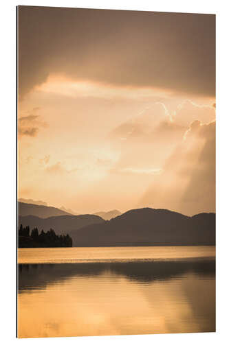 Cuadro de plexi-alu Summer morning at lake Walchense