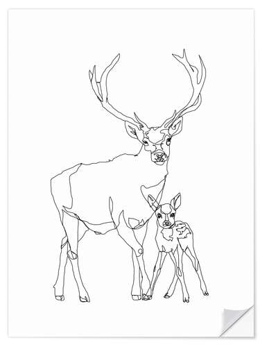 Sisustustarra Bambi & Stag